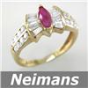 Image 1 : Finest 1.50 ct Certified Ruby & VS Diamond Ring 14kt