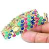 Image 1 : Neimans 47.50 ct Emerald, Ruby & Sapphire Bracelet 14kt