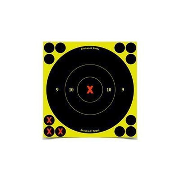 B/C SHT-N-C RND BULLSEYE TGT 100-6"