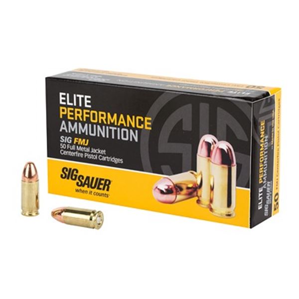 SIG AMMO 9MM 115GR FMJ - 50 Rds