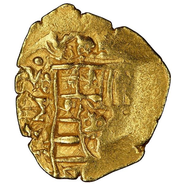 Mexico City, Mexico, cob 1 escudo, 1712J, mintmark oXM (rare), NGC AU 58, ex-1715 Fleet (designated