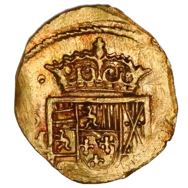 Mexico City, Mexico, cob 1 escudo, (171)4(J), NGC UNC details / cleaned, ex-1715 Fleet (stated on sp