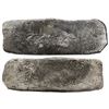Image 1 : Silver "tumbaga" bar #M-115, 7.08 lb av, marked with finenesses IV IIII (1400/2400) and iUB (1500/24