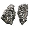 Image 1 : Lot of two small silver "plata corriente" pieces, 15.40 and 8.82 grams, with partial tax stamps.