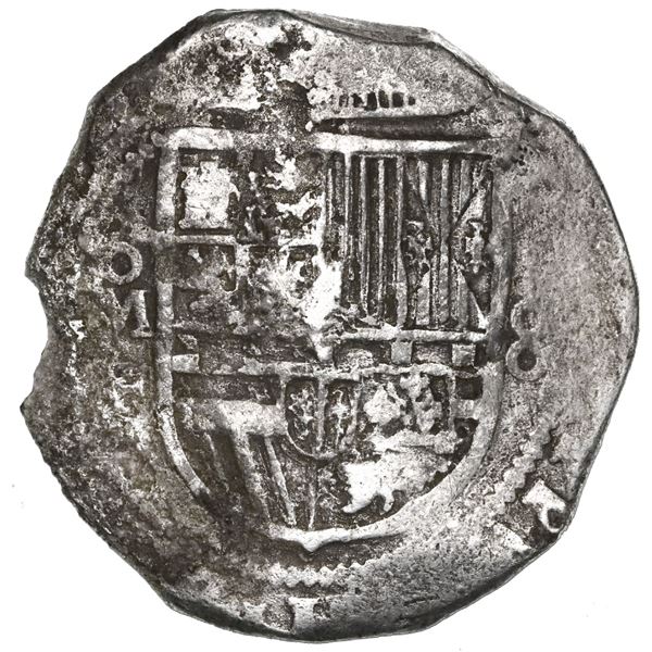 Mexico City, Mexico, cob 8 reales, Philip III, assayer not visible.