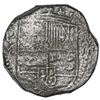 Image 1 : Potosi, Bolivia, cob 8 reales, Philip III, assayer M, Grade 2.