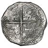 Image 2 : Potosi, Bolivia, cob 8 reales, Philip III, assayer M, Grade 2.