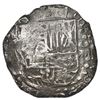 Image 1 : Potosi, Bolivia, cob 8 reales, Philip III, assayer not visible, quadrants of cross transposed, Grade