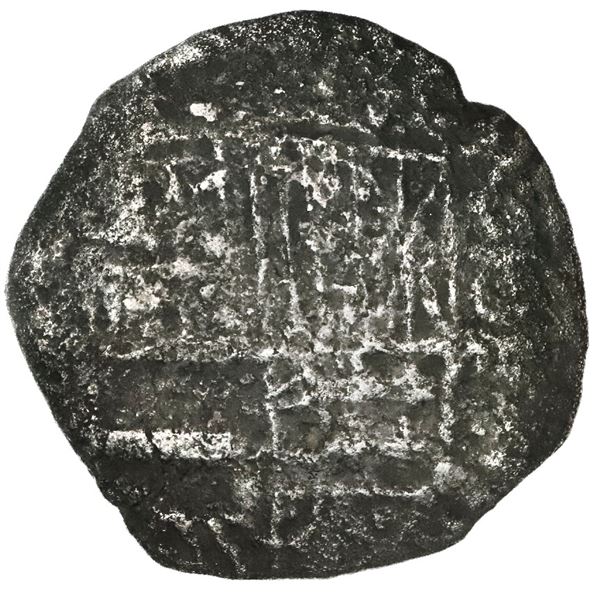 Potosi, Bolivia, cob 8 reales, Philip III, assayer not visible, Grade 4 ("12 points"), with hand-sig