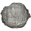 Image 1 : Potosi, Bolivia, cob 8 reales, Philip III, assayer Q, Grade 2.