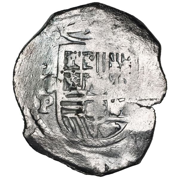 Mexico City, Mexico, cob 8 reales, Philip IV, assayer P.