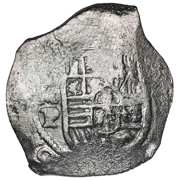 Mexico City, Mexico, cob 8 reales, Philip IV, assayer P.