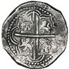 Image 2 : Potosi, Bolivia, cob 8 reales, Philip III, assayer Q.