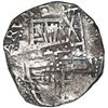 Image 1 : Potosi, Bolivia, cob 8 reales, 1637, assayer not visible, rare.