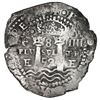 Image 1 : Potosi, Bolivia, cob 8 reales, 1652E, Transitional Type V/A.