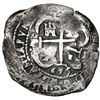 Image 2 : Potosi, Bolivia, cob 8 reales, 1653E, 1-PH-6 at top, rare.