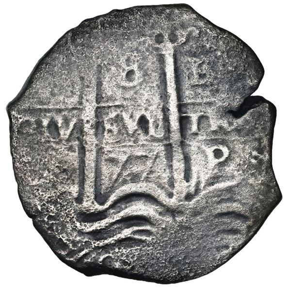Potosi, Bolivia, cob 8 reales, 1677E.