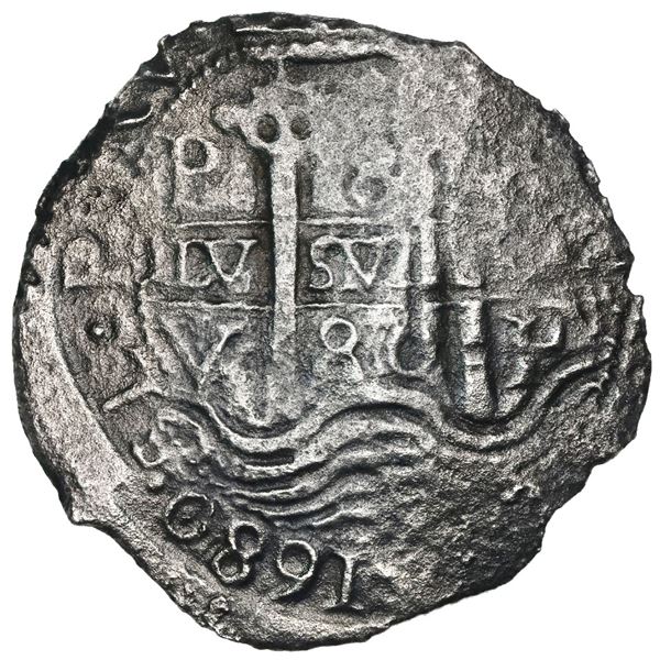 Potosi, Bolivia, cob 8 reales, 1680V.