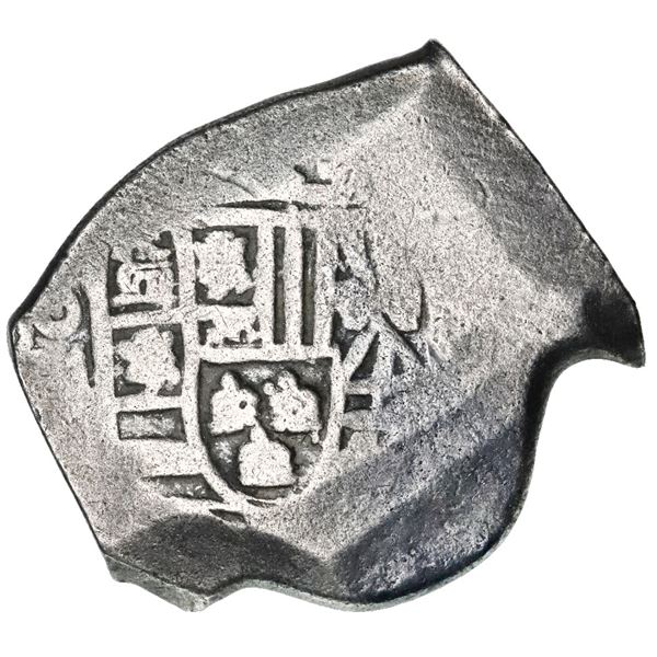 Mexico City, Mexico, cob 8 reales, Philip V, assayer not visible, with hand-signed Harry Cannon cert