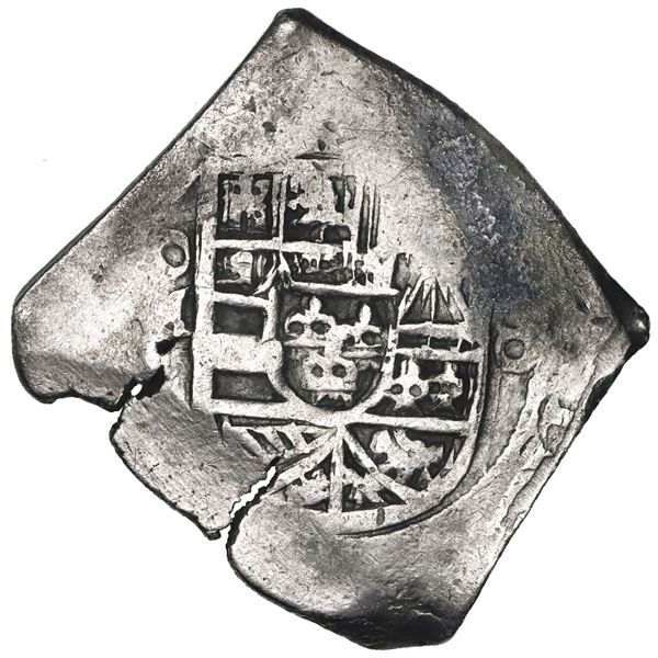 Mexico City, Mexico, cob 8 reales, Philip V, assayer not visible.