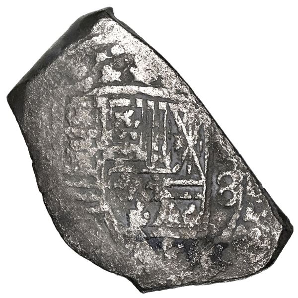 Mexico City, Mexico, cob 8 reales, Philip V, assayer not visible. KM-47; Cal-Type 170. 24.26 grams.