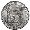 Image 2 : Mexico City, Mexico, pillar 8 reales, Philip V, 1740MF.