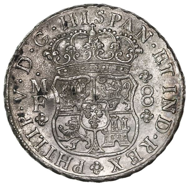 Mexico City, Mexico, pillar 8 reales, Philip V, 1742MF.