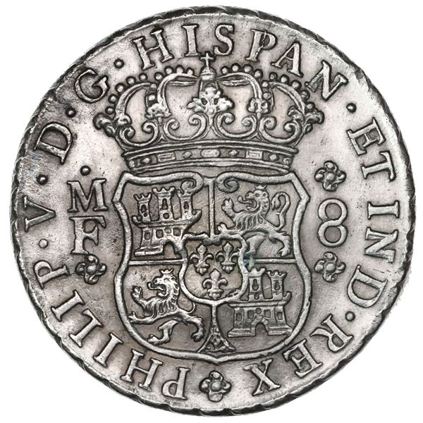 Mexico City, Mexico, pillar 8 reales, Philip V, 1743MF.