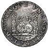Image 2 : Mexico City, Mexico, pillar 8 reales, Philip V, 1743MF.