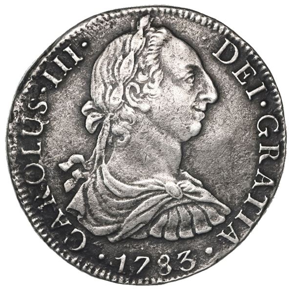 Mexico City, Mexico, bust 8 reales, Charles III, 1783FF.