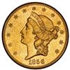 Image 1 : USA (San Francisco mint), gold $20 coronet Liberty double eagle, 1856-S, coin #262, NGC UNC details 