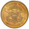 Image 2 : USA (San Francisco mint), gold $20 coronet Liberty double eagle, 1856-S, variety 17O (no serif, left