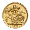 Image 2 : Melbourne, Australia (under Great Britain), gold sovereign, Victoria (young head), 1875-M, St. Georg