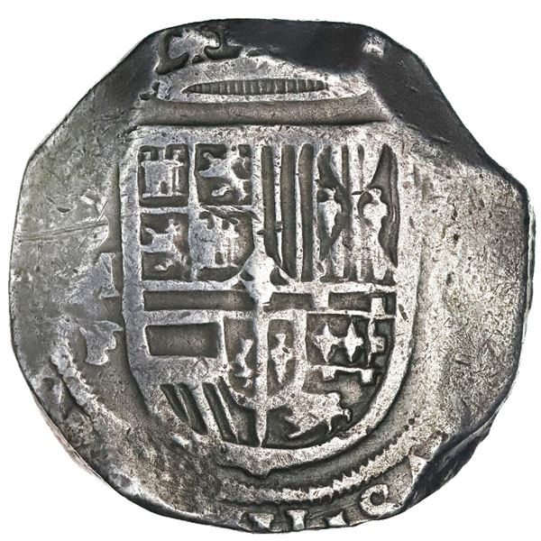 Mexico City, Mexico, cob 8 reales, Philip III, assayer F.