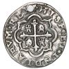Image 2 : Mexico City, Mexico, cob 1/2 real Royal (galano), 1723J, rare.