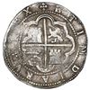 Image 2 : Lima, Peru, cob 8 reales, Philip II, assayer Diego de la Torre, P-8 to left, *-oD to right.