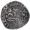 Image 1 : Lima, Peru, cob 2 reales, Philip II, assayer Diego de la Torre, *-ii to left, P-dot-D to right.