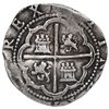 Image 2 : Lima, Peru, cob 2 reales, Philip II, assayer Diego de la Torre, *-ii to left, P-dot-D to right.