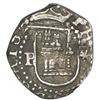 Image 1 : Lima, Peru, cob 1/4 real, Philip II, assayer Diego de la Torre, P to left, * to right of castle.