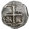 Image 2 : Lima, Peru, cob 8 reales, 1685R, NGC VF 25.