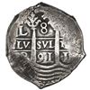 Image 1 : Lima, Peru, cob 8 reales, 1691R.