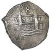 Image 1 : Lima, Peru, cob 8 reales, 1700H, ex-1715 Fleet.