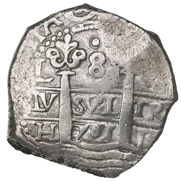 Lima, Peru, cob 8 reales, 1701H.