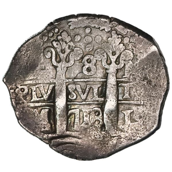 Lima, Peru, cob 8 reales, 1718M.