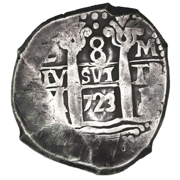 Lima, Peru, cob 8 reales, 1723M.