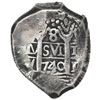 Image 1 : Lima, Peru, cob 8 reales, 1740/39V, rare.