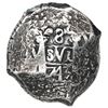Image 1 : Lima, Peru, cob 8 reales, 1743V, rare.