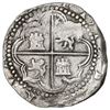 Image 2 : Potosi, Bolivia, cob 8 reales, Philip II, assayer B (3rd period).