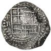 Image 1 : Potosi, Bolivia, cob 8 reales, Philip III, assayer R (curved leg).