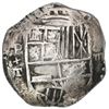 Image 1 : Potosi, Bolivia, cob 8 reales, 1619T, quadrants of cross transposed.